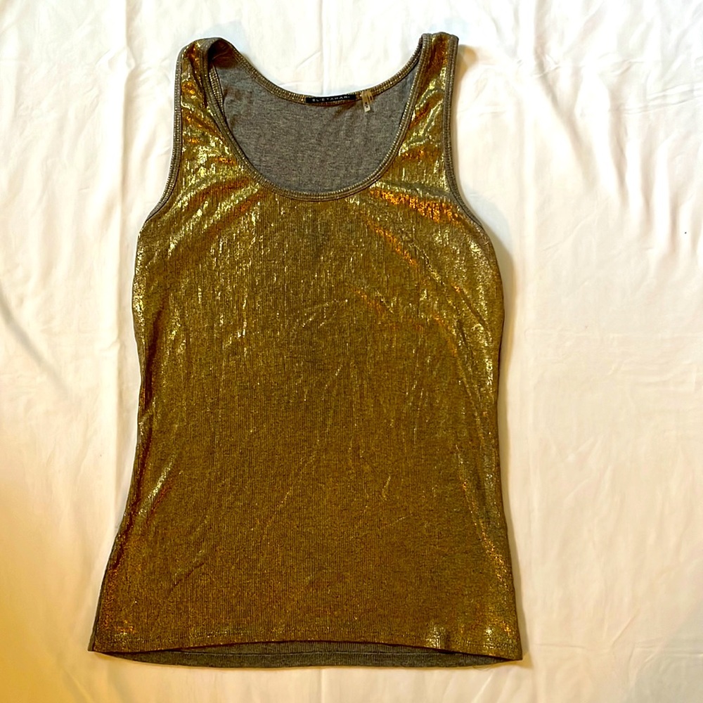 Elie Tahari Gold Tank Top